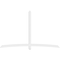 Ekena Millwork Bellingham Architectural Grade PVC Gable Bracket, 108"W x 67 1/2"H x 2"D x 4"F, 15/12 Pitch GBP108X68X0204BEL00 - alternate 5